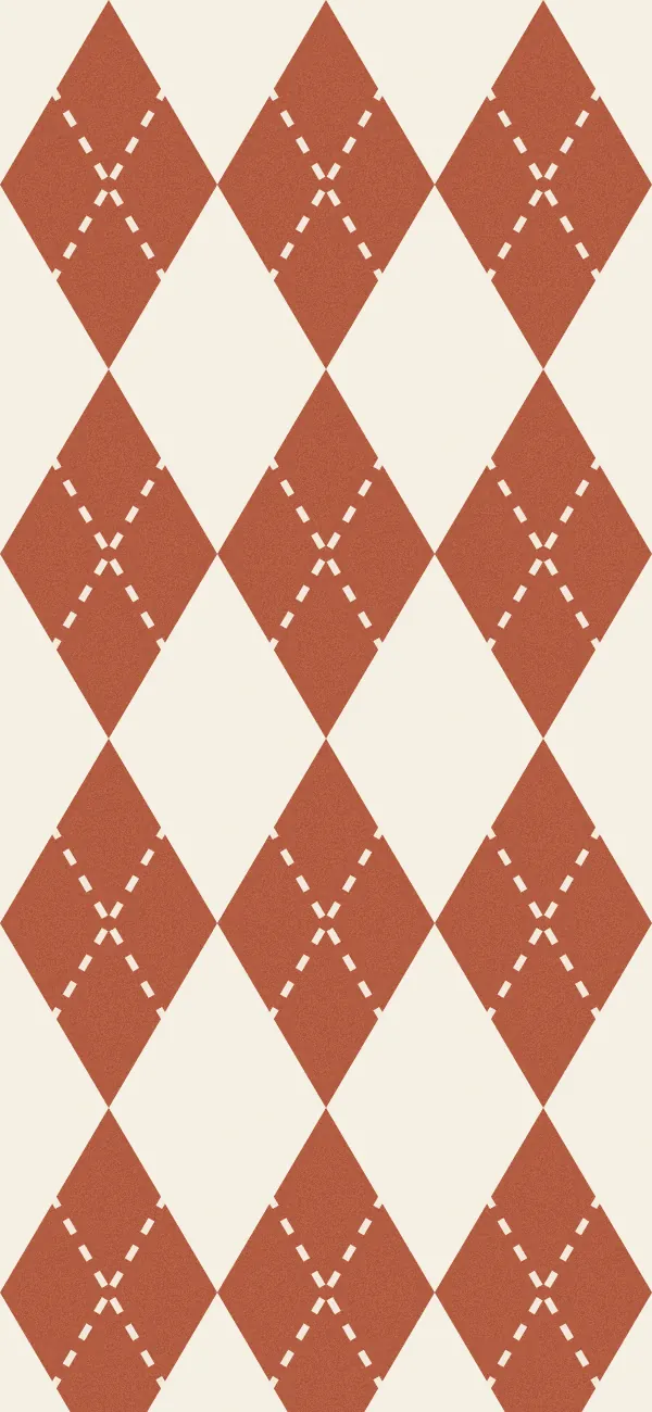 Argyle wallpaper (Terracotta)