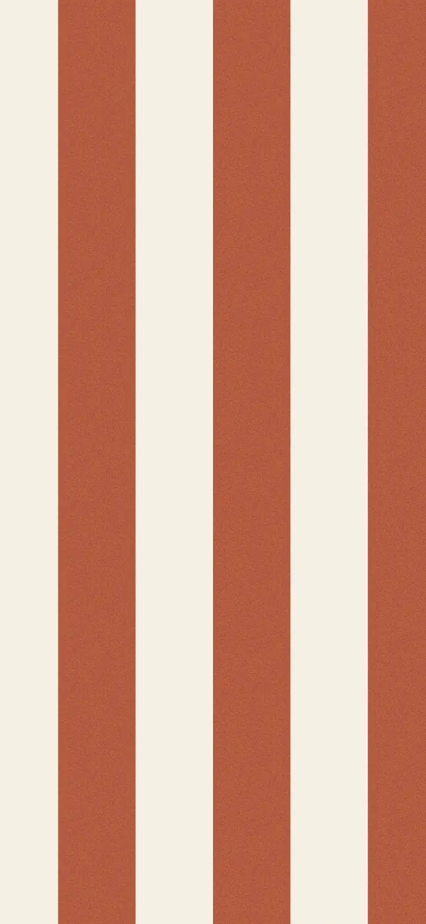 Awning Stripe wallpaper (Terracotta)