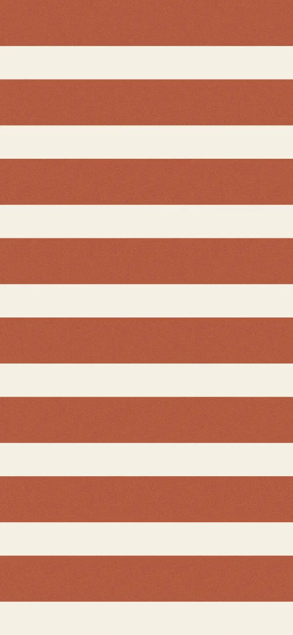 Breton Stripe wallpaper (Terracotta)