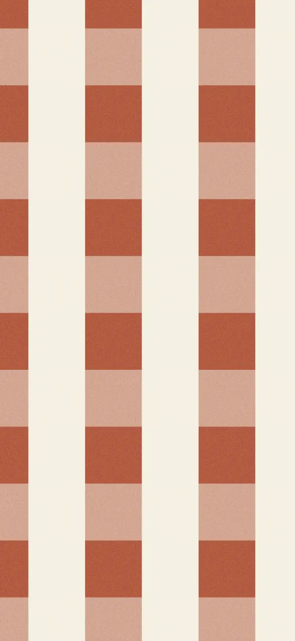 Buffalo Check wallpaper (Terracotta)