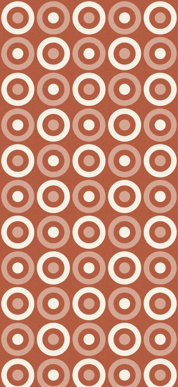 Bullseye wallpaper (Terracotta)