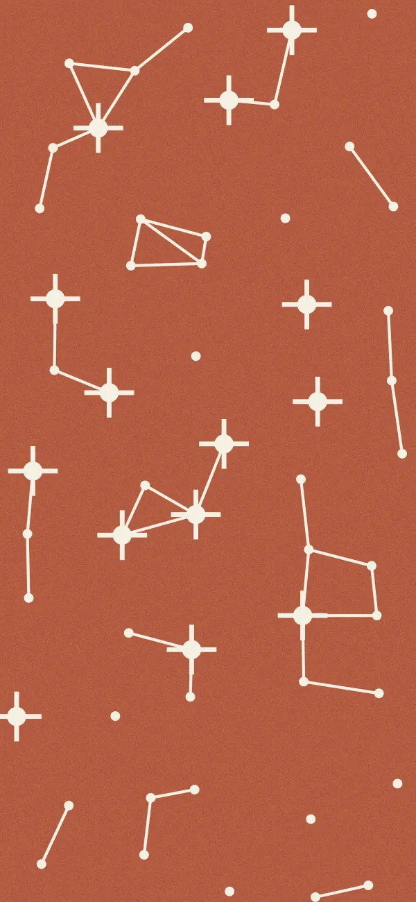 Constellation wallpaper (Terracotta)