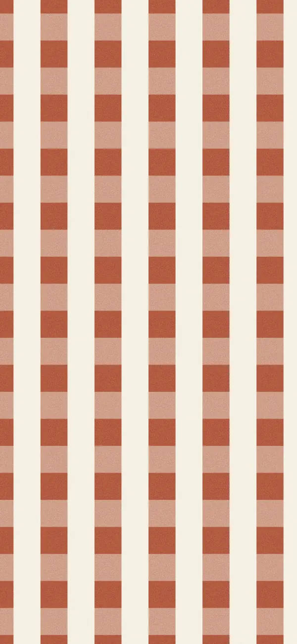 Gingham wallpaper (Terracotta)