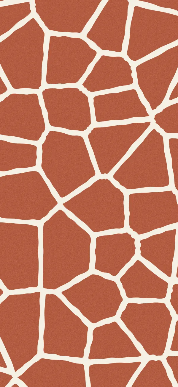 Giraffe wallpaper (Terracotta)