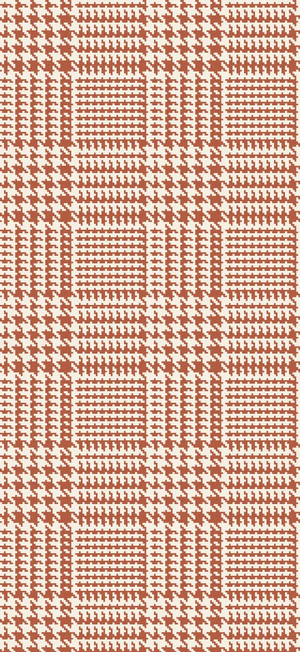 Glen Check wallpaper (Terracotta)