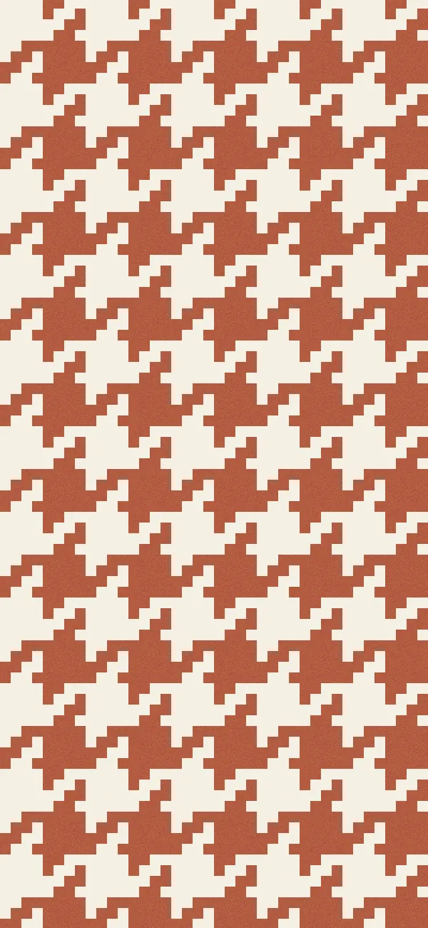 Houndstooth wallpaper (Terracotta)