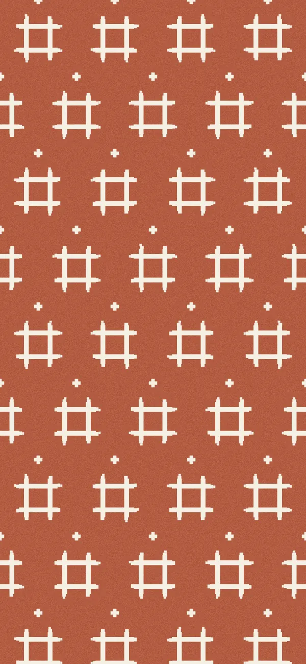 Igeta Kasuri wallpaper (Terracotta)