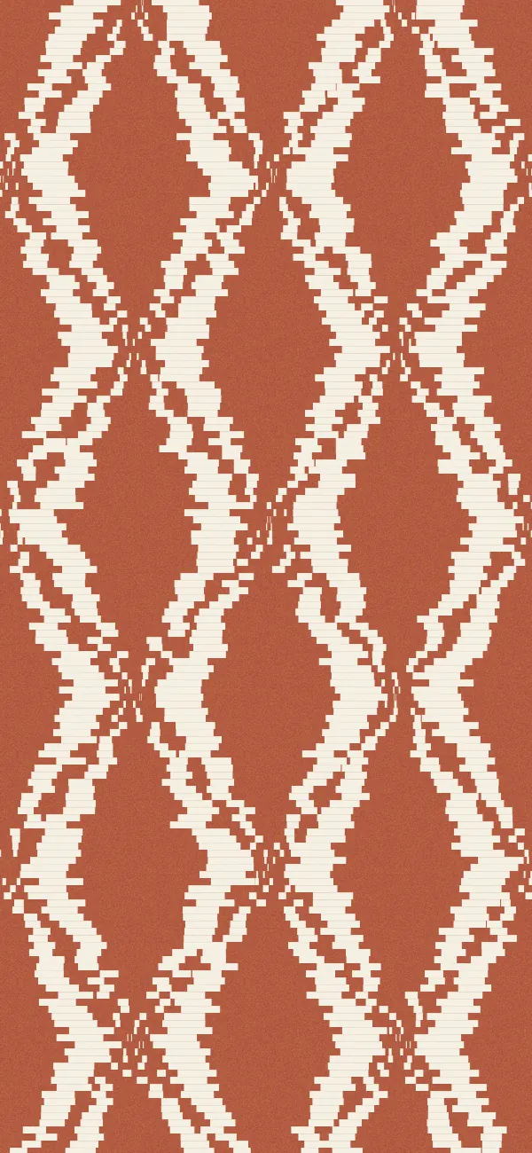 Ikat wallpaper (Terracotta)