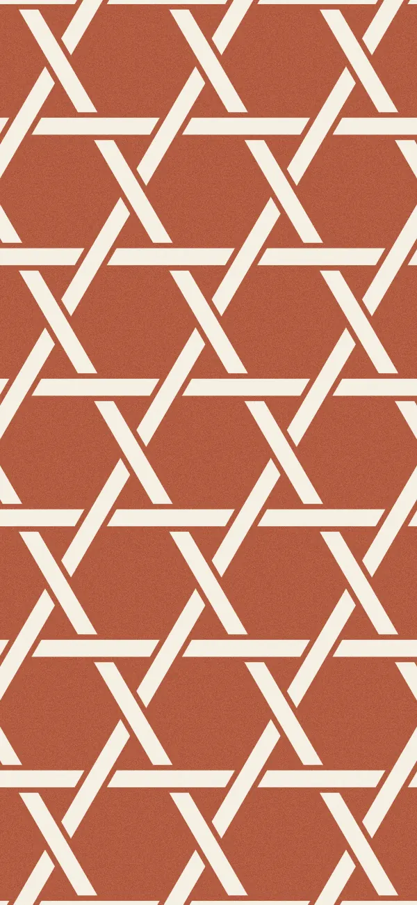 Kagome wallpaper (Terracotta)