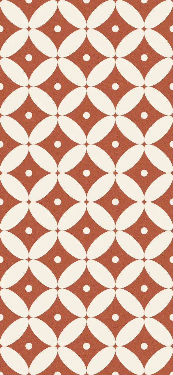 Kawung wallpaper (Terracotta)