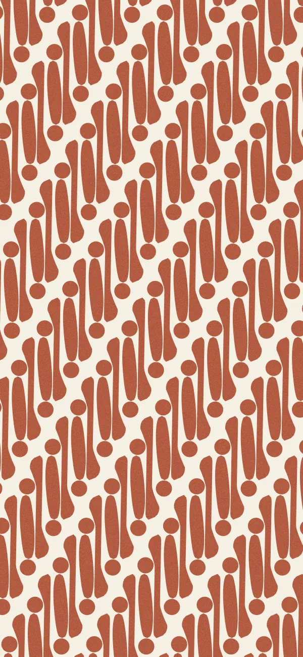 Parang Batik wallpaper (Terracotta)