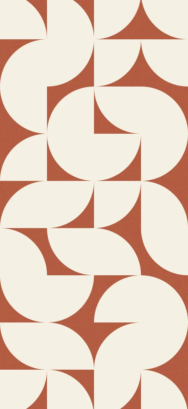 Quarter Circle wallpaper (Terracotta)