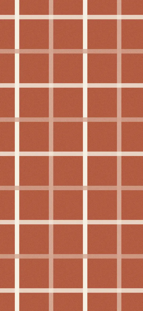 Tattersall wallpaper (Terracotta)