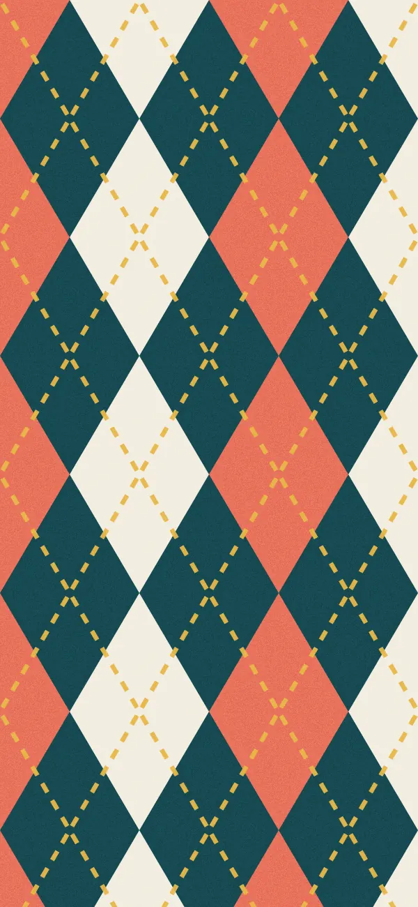 Argyle wallpaper (Polychrome)