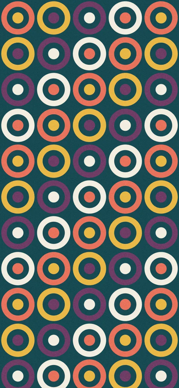 Bullseye wallpaper (Polychrome)