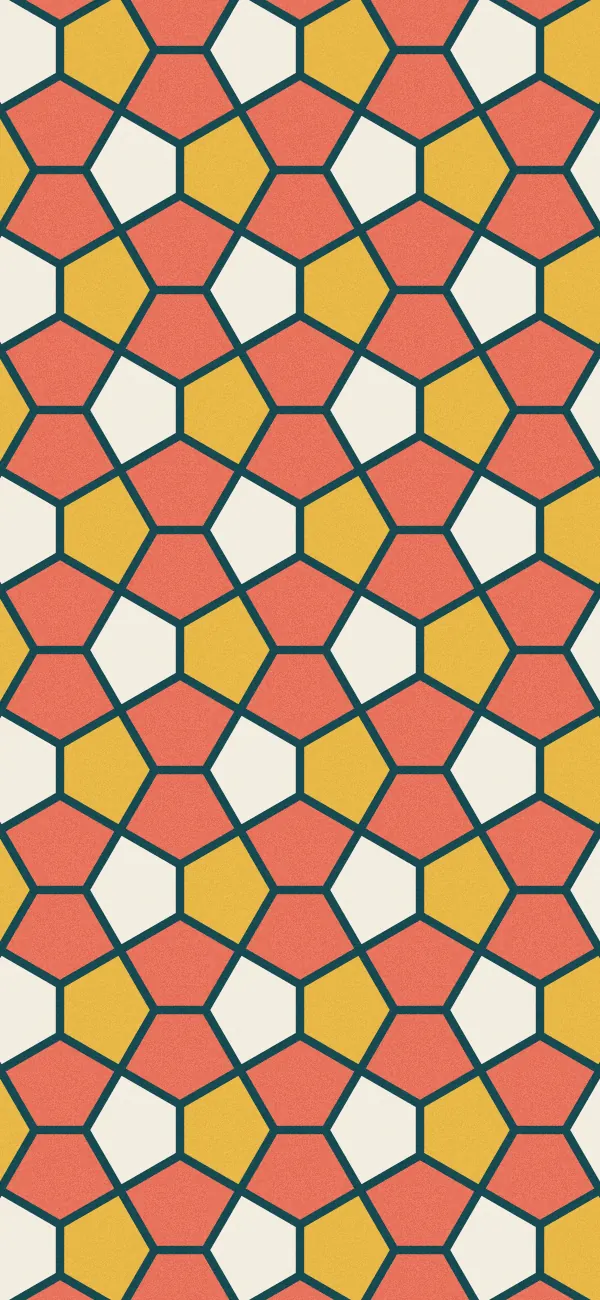 Cairo Pentagon wallpaper (Polychrome)