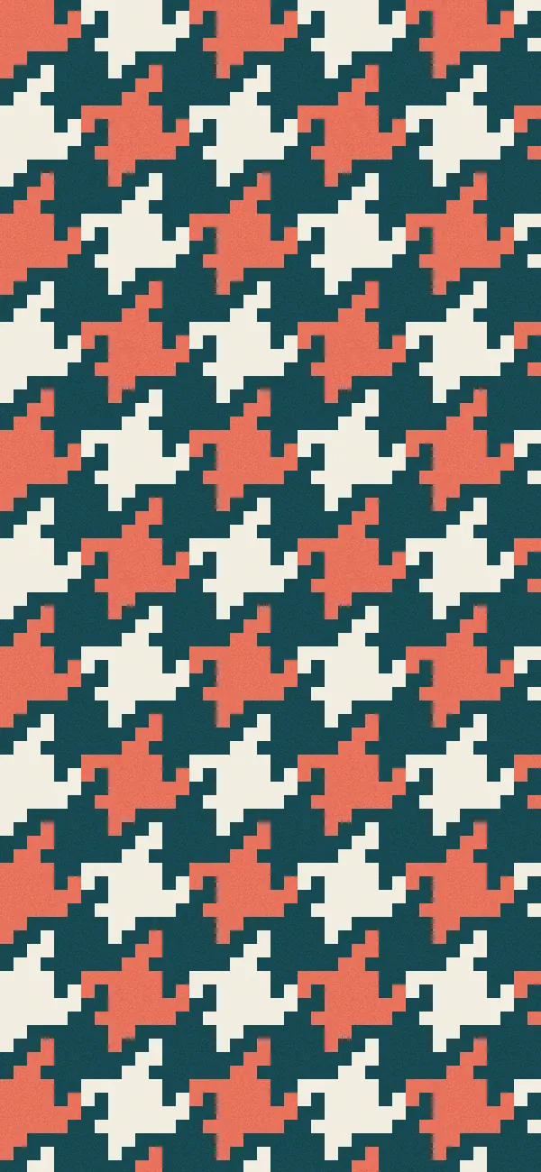 Houndstooth wallpaper (Polychrome)