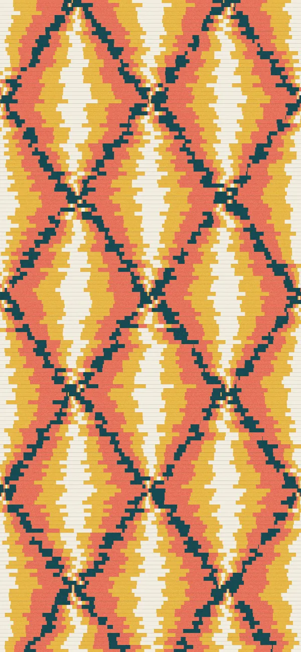 Ikat wallpaper (Polychrome)