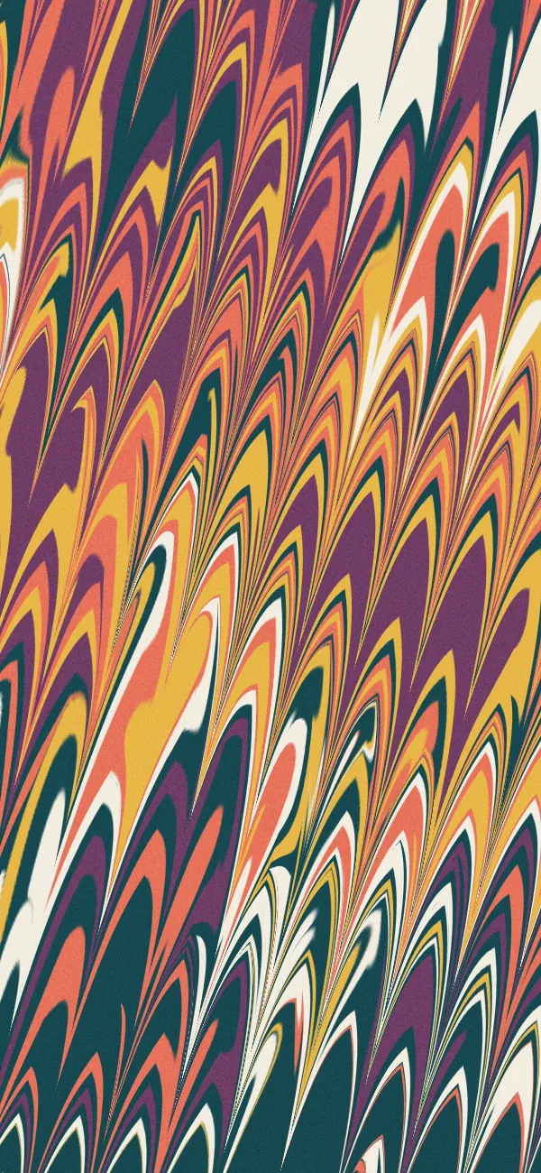 Marbling wallpaper (Polychrome)