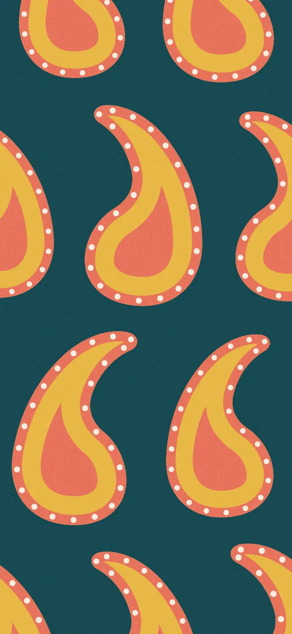 Paisley wallpaper (Polychrome)