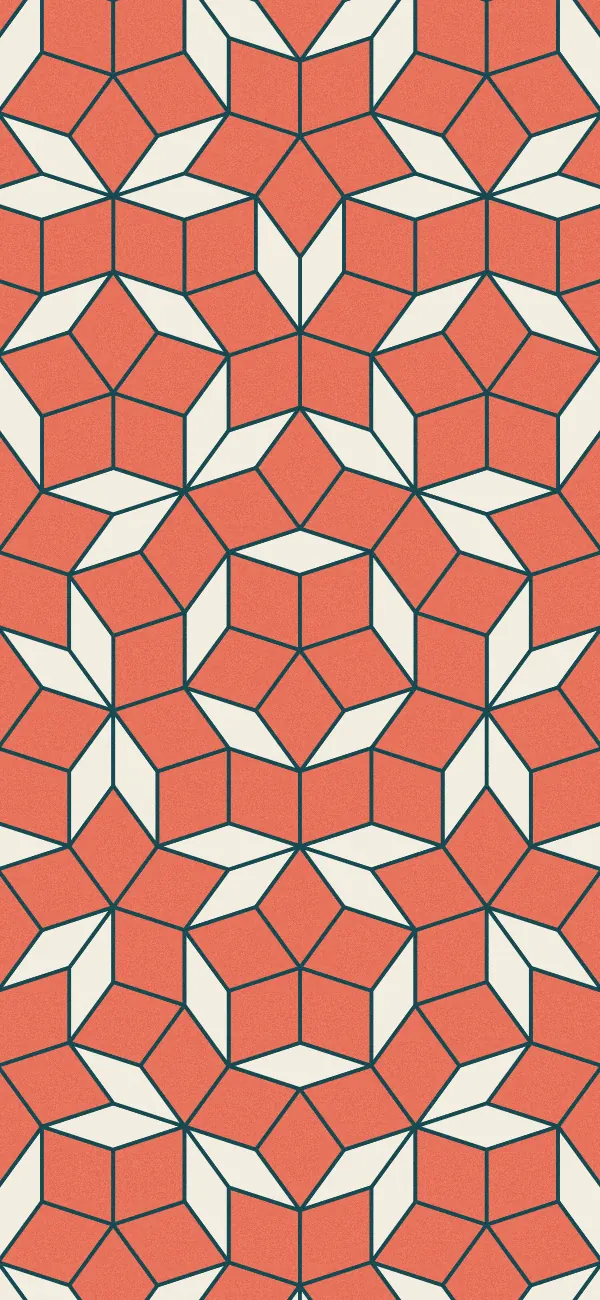 Penrose Tiling wallpaper (Polychrome)