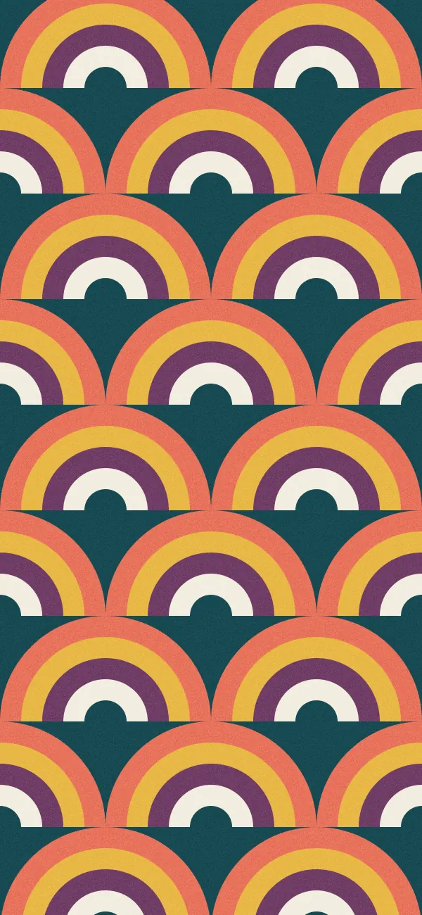 Rainbow Arch wallpaper (Polychrome)