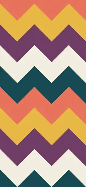 Chevron wallpaper on an iPhone lock screen