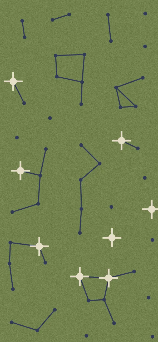 Constellation wallpaper (Olive)
