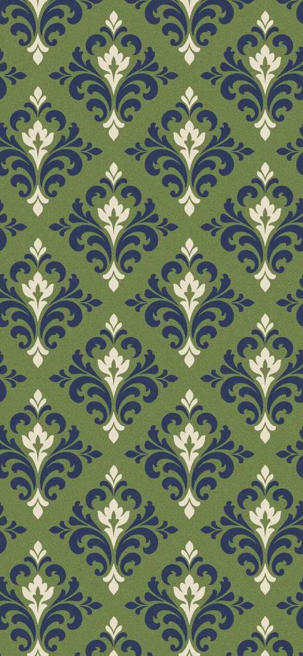 Damask wallpaper (Olive)