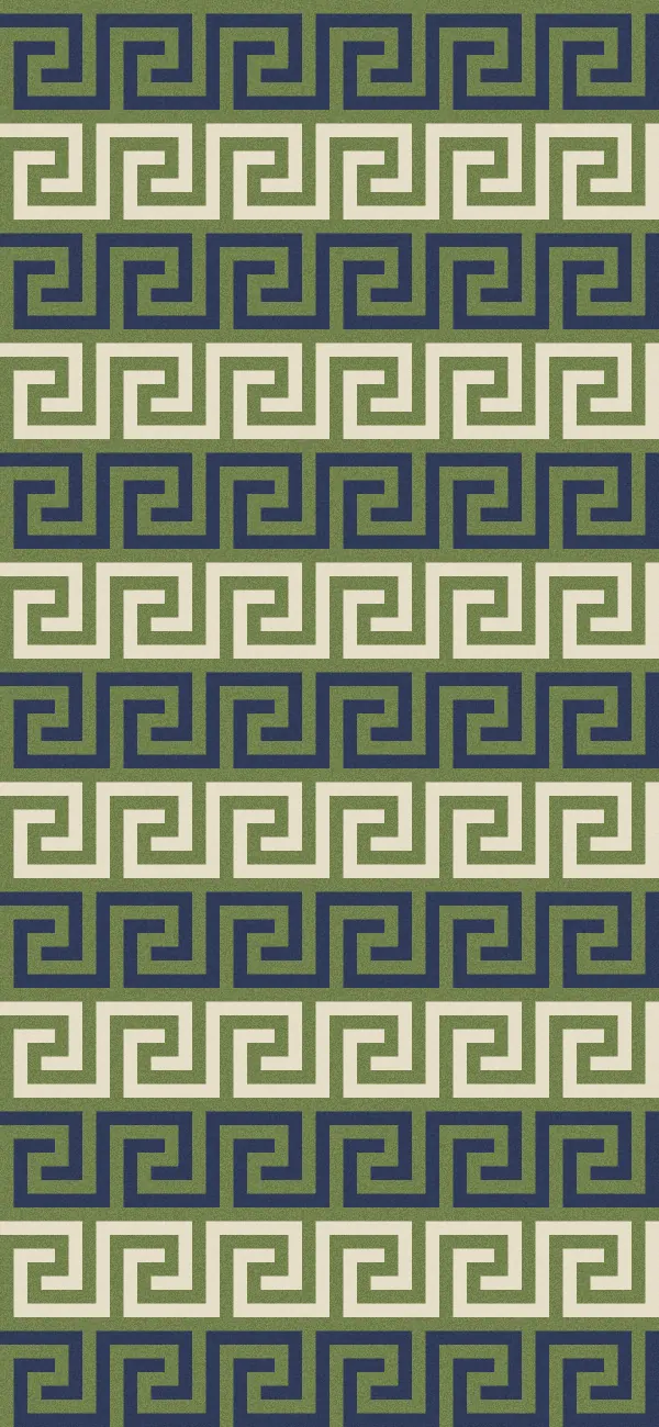 Greek Key wallpaper (Olive)