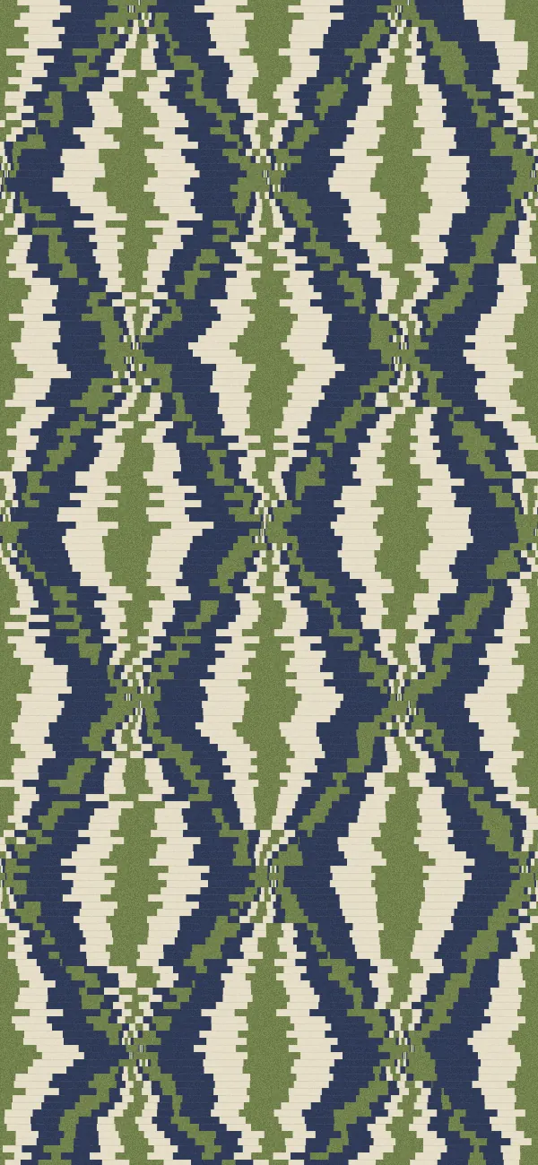 Ikat wallpaper (Olive)