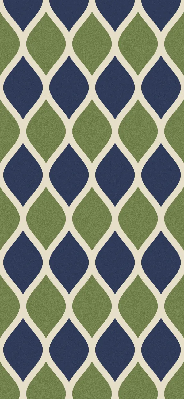 Ogee wallpaper (Olive)