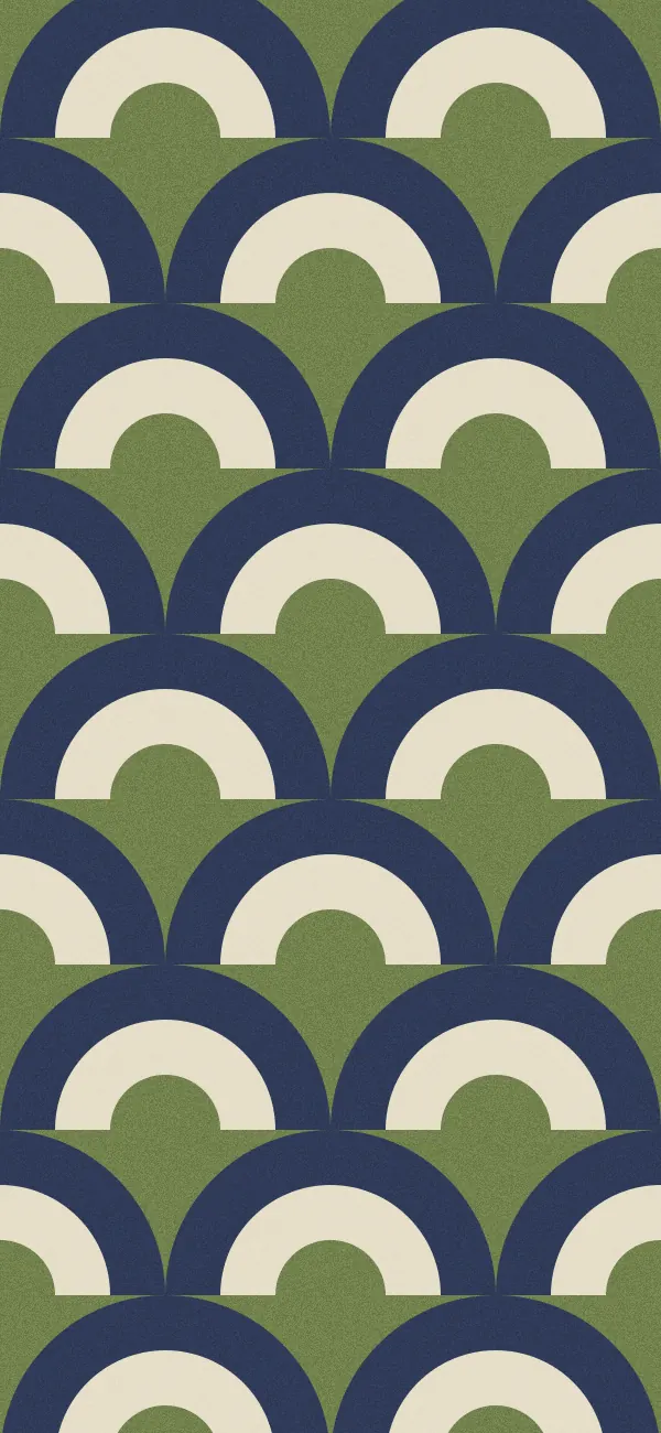 Rainbow Arch wallpaper (Olive)